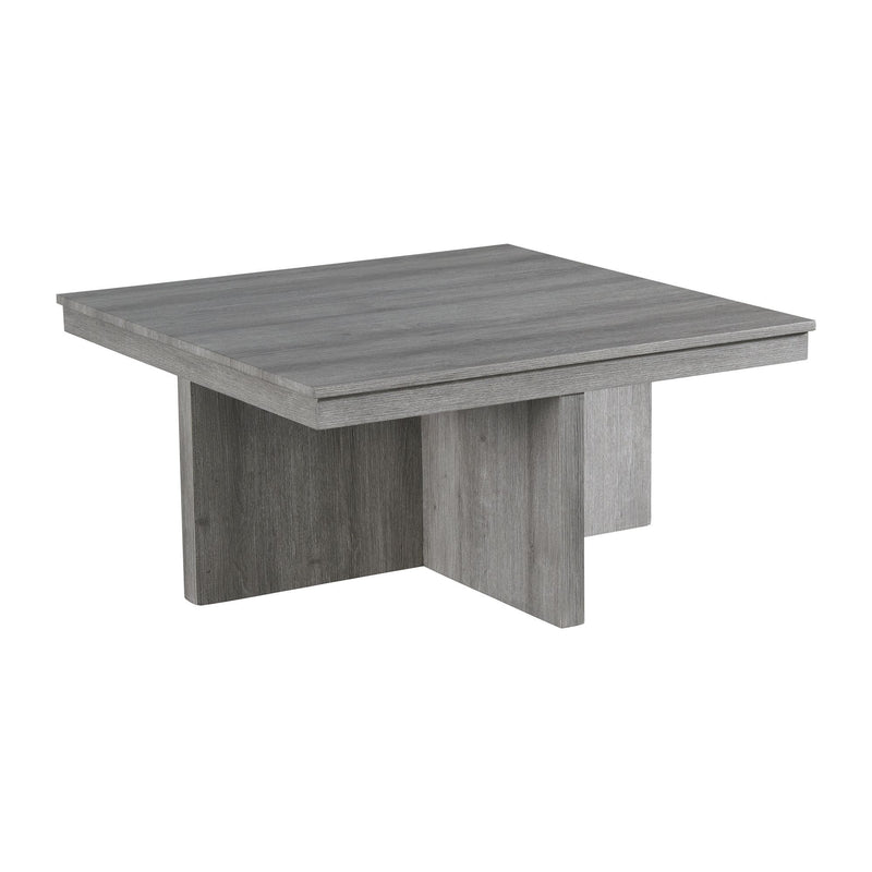 Uster - Coffee Table With Four Storage Stools - Grey