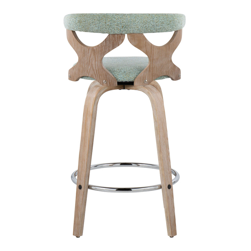 Gardenia - Mid Century Modern Fixed Height Counter Stool With Swivel (Set of 2)