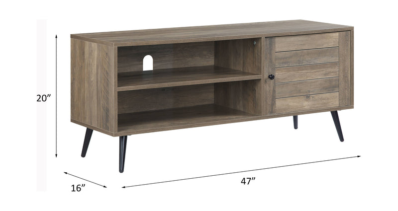 Baina - II Rustic TV Stand - Black / Oak