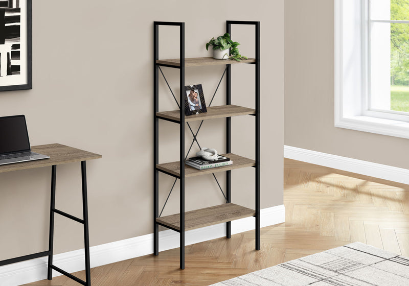 Bookshelf, Bookcase, 4 Tier, Office, Bedroom, Contemporary, Modern