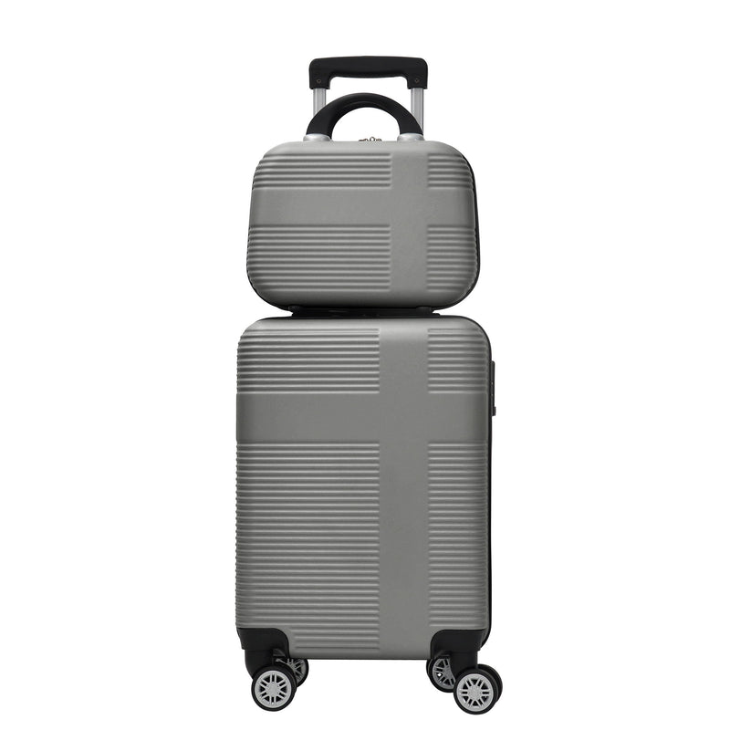 Luggage 4 Piece Set With Spinner Wheels, Hardshell Lightweight Suitcase With Tsa Lock, Checked Luggage