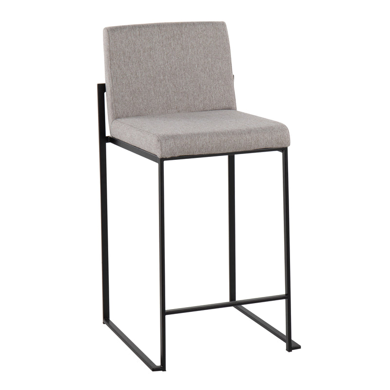 Fuji - Contemporary Modern Elegance, High Back Counter Stool