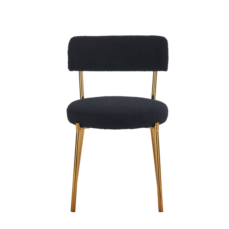 Mid-Century Modern Dining Chairs - Gold Legs