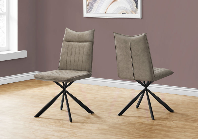 Dining Chair, Side, Upholstered For Dining Room, Modern (Set of 2)