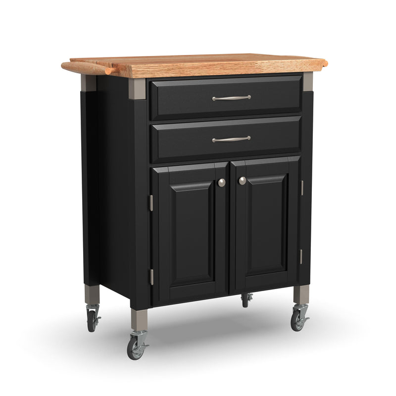 Blanche - Kitchen Cart - Black - Wood - 36"