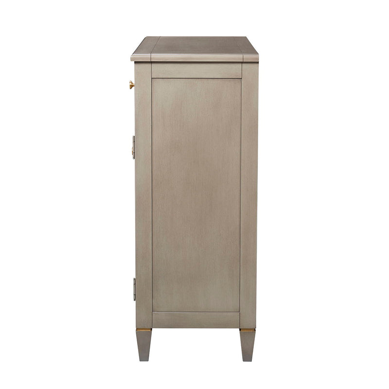 Dauphin - Handpainted Entryway Storage Cabinet - Gray Cashmere