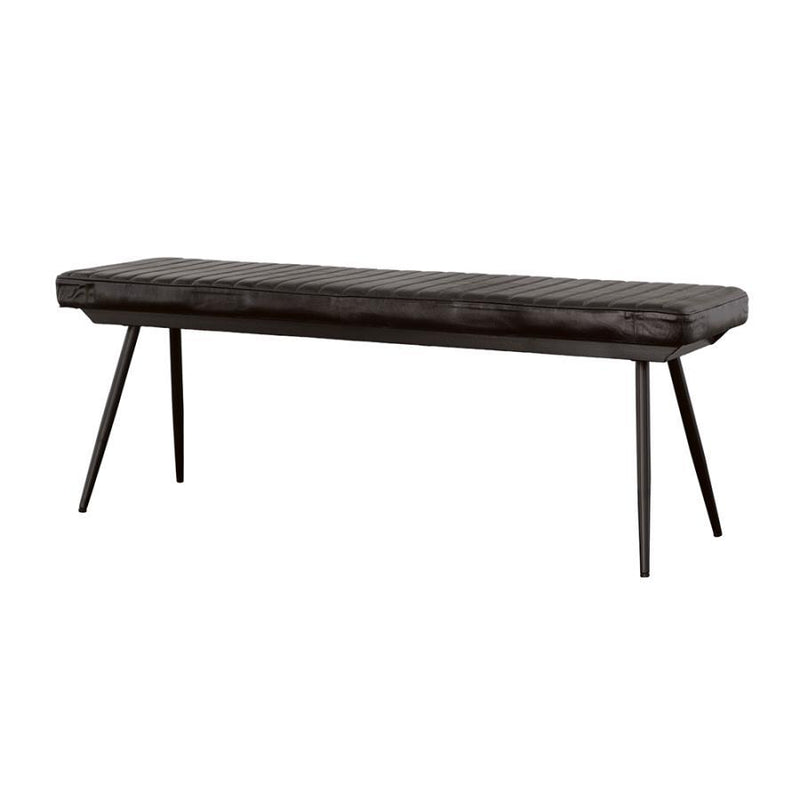 Misty - Leather Upholstered Dining Bench - Antique Espresso - Atlantic Fine Furniture Inc