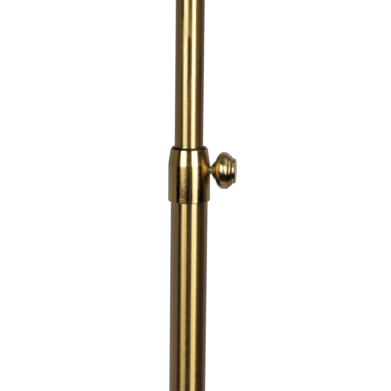 Verve - Floor Lamp With On / Off Switch Adjustable LED Round Base - Gold