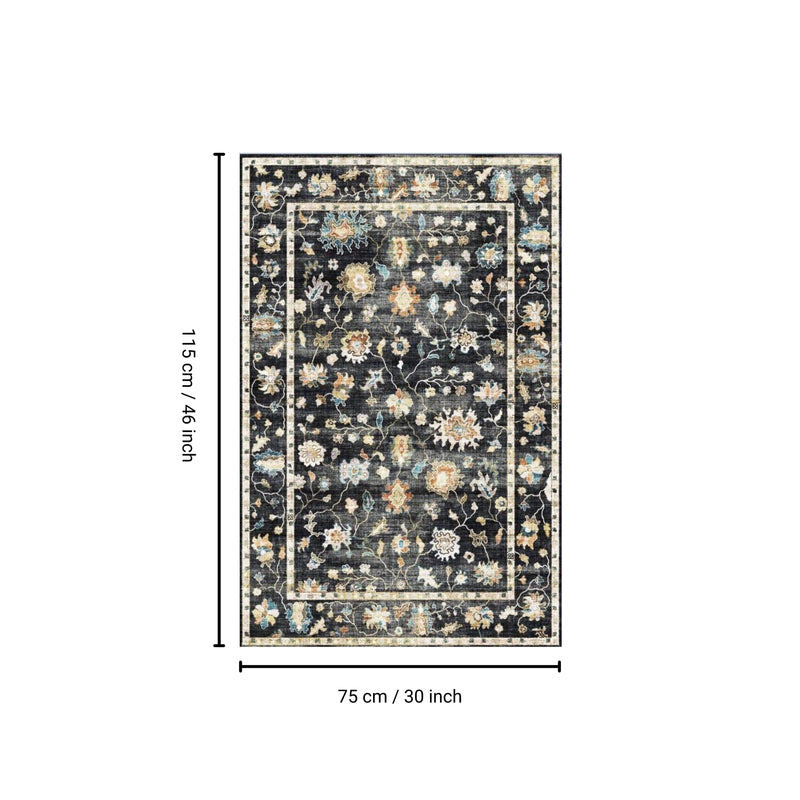 Fenix - Accent Rug - Black / Gray