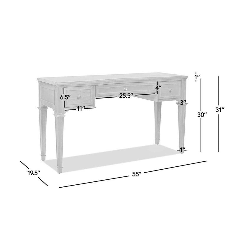 Dauphin - 3 Drawer Executive Desk