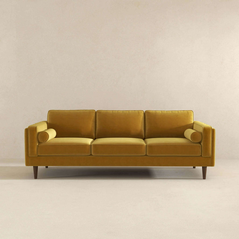 Amber - Mid-Century Modern Luxury Modern Velvet Sofa