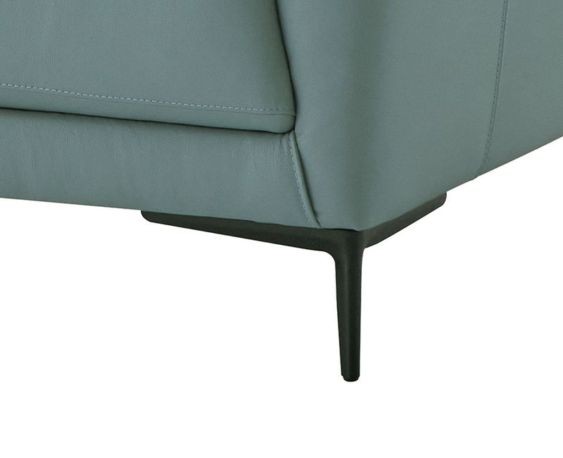 Mesut - Top Grain Leather Chair - Green