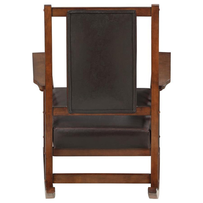 Ida - Upholstered Rocking Chair - Tobacco - Atlantic Fine Furniture Inc