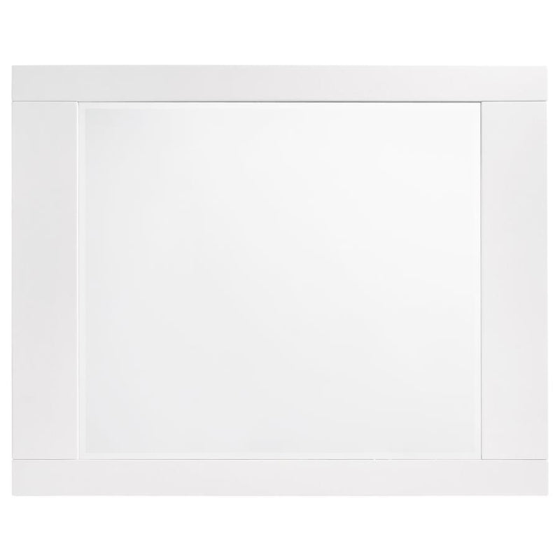 Felicity - Dresser Mirror - White High Gloss - Atlantic Fine Furniture Inc