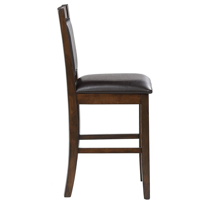 Dewey - Upholstered Counter Chair (Set of 2) - Walnut