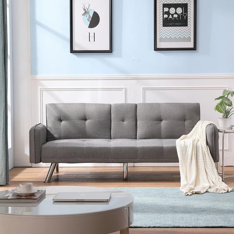 SLEEPER SOFA LIGHT GREY（same as W22339669。Size difference, See Details in page.）