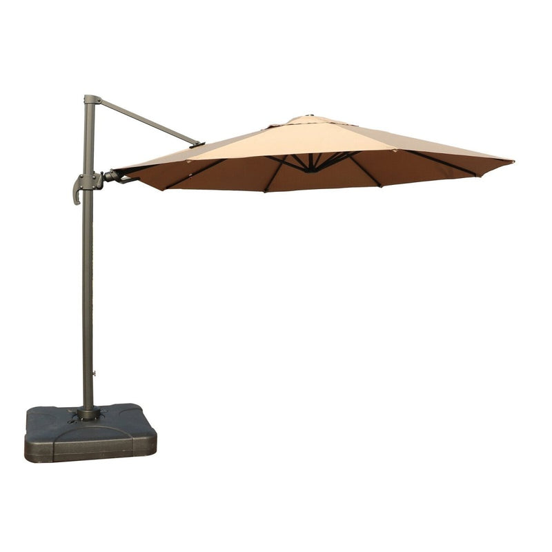 11 Feet Cantilever Umbrella with Carry Bag, Taupe - Atlantic Fine Furniture Inc