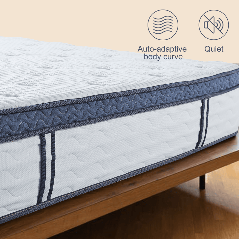 12" Memory Foam Hybrid Pocket Coil Mattress-FULL - Atlantic Fine Furniture Inc