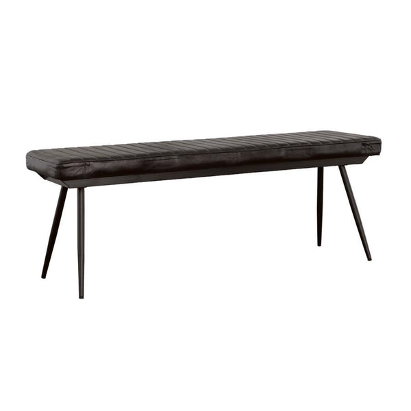 Misty - Leather Upholstered Dining Bench - Antique Espresso - Atlantic Fine Furniture Inc