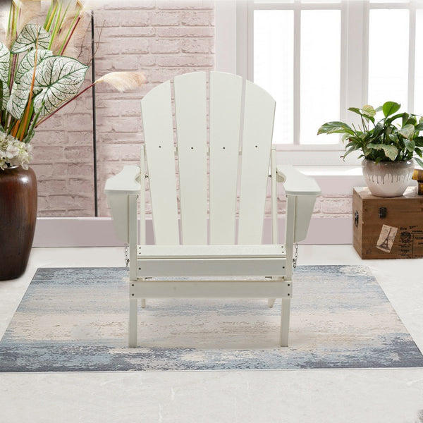 Classic Solid All-weather Folding HDPE Adirondack Chair