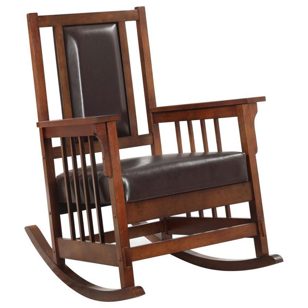 Ida - Upholstered Rocking Chair - Tobacco - Atlantic Fine Furniture Inc