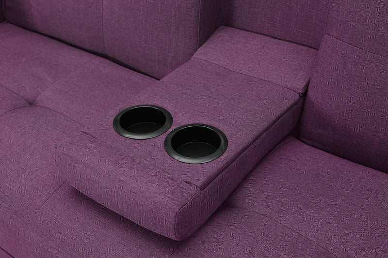 SLEEPER SOFA PURPLE COLOR (Replace W22307251。Size difference, See Details in page.)