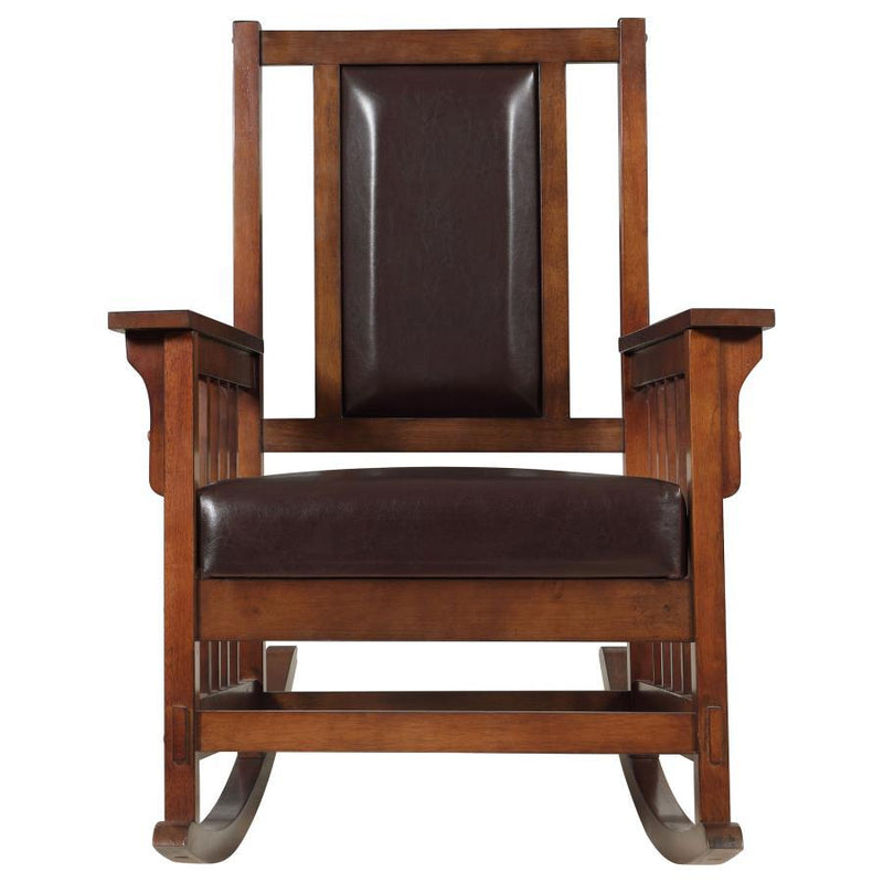 Ida - Upholstered Rocking Chair - Tobacco - Atlantic Fine Furniture Inc