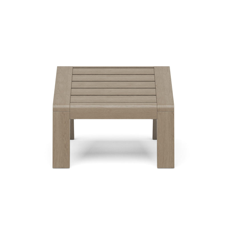 Sustain - Outdoor Ottoman - Wood - Dark Gray - 15" - Atlantic Fine Furniture Inc