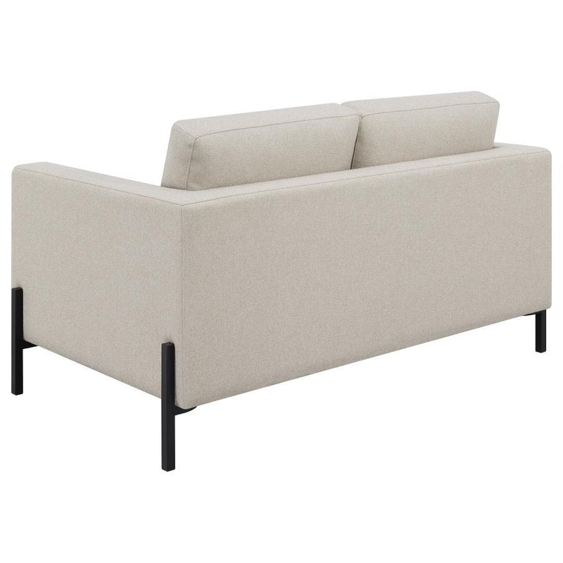 Tilly - Upholstered Track Arm Loveseat - Oatmeal