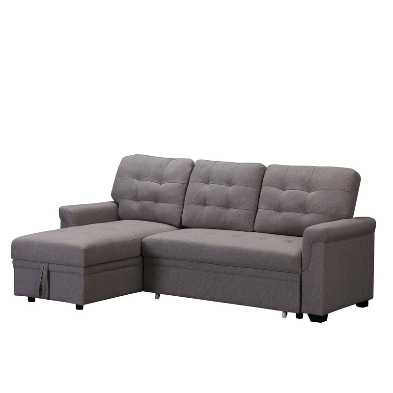 dark greyUpholstered Sleeper Modular Sofa