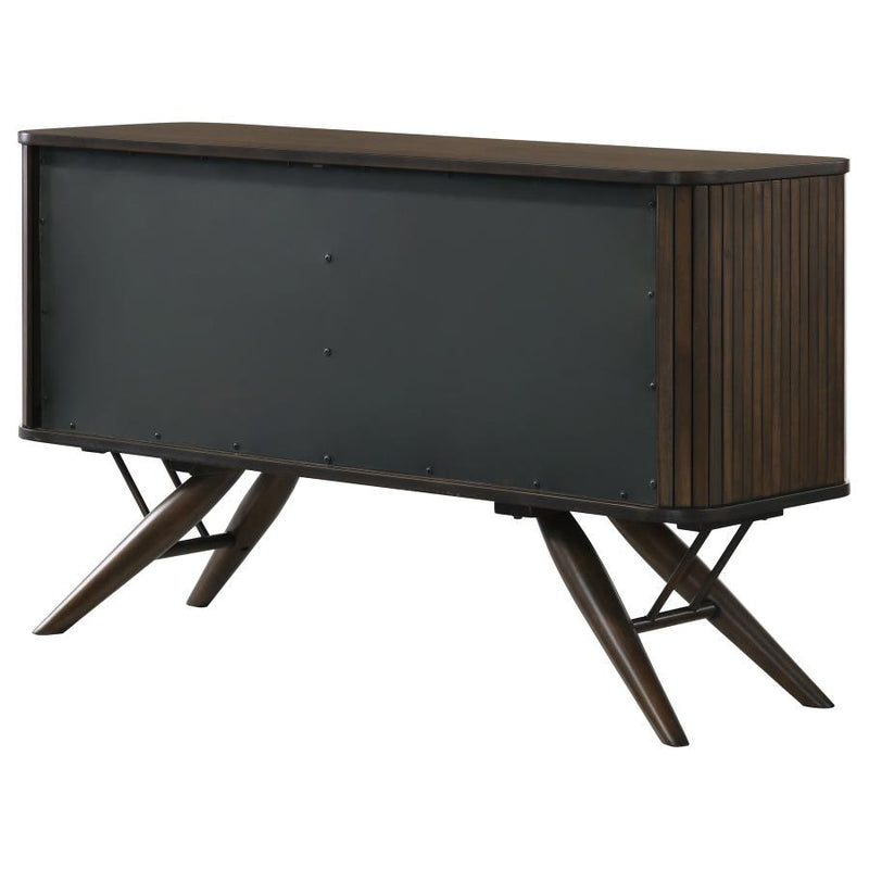 Wes - 2 Door Sideboard Buffet Storage Cabinet - Dark Walnut