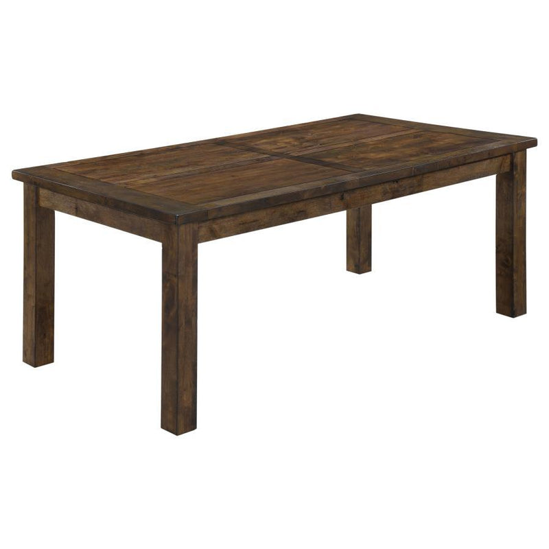 Coleman - Rectangular Dining Table - Rustic Golden Brown - Atlantic Fine Furniture Inc