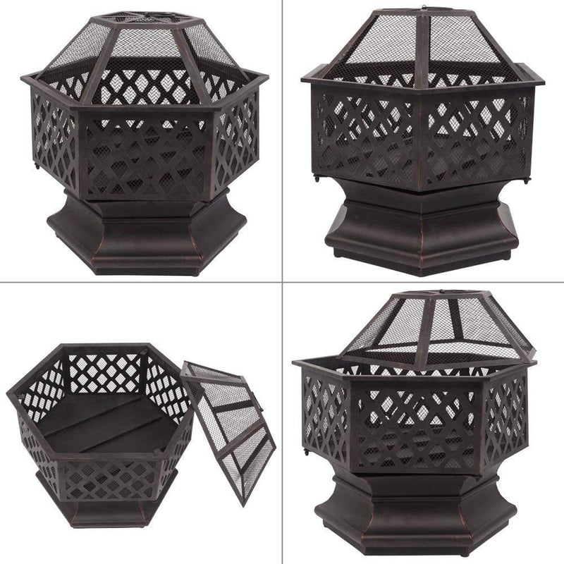 24" Metal Fire Pit - Atlantic Fine Furniture Inc