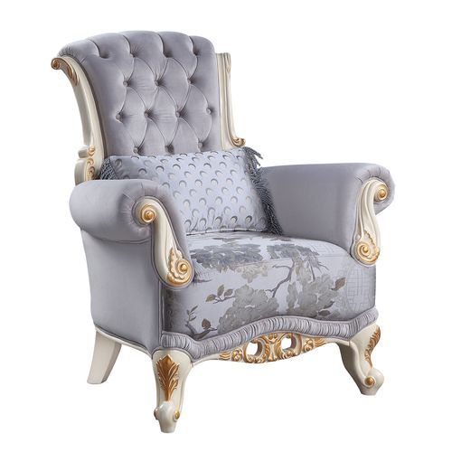 Galelvith - Chair - Gray Fabric - Atlantic Fine Furniture Inc