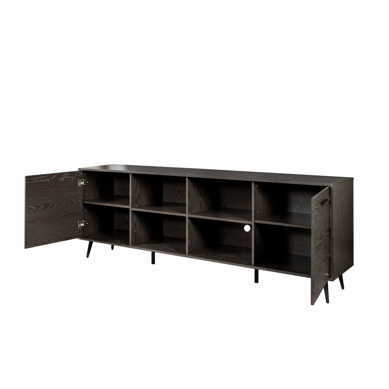 TV Stand Mid-Century Wood Modern Entertainment Center Adjustable Storage Cabinet TV Console for Living Room