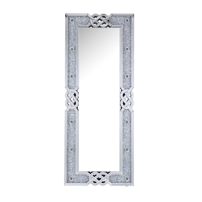 Noralie - Accent Floor Mirror - Pearl Silver - Atlantic Fine Furniture Inc