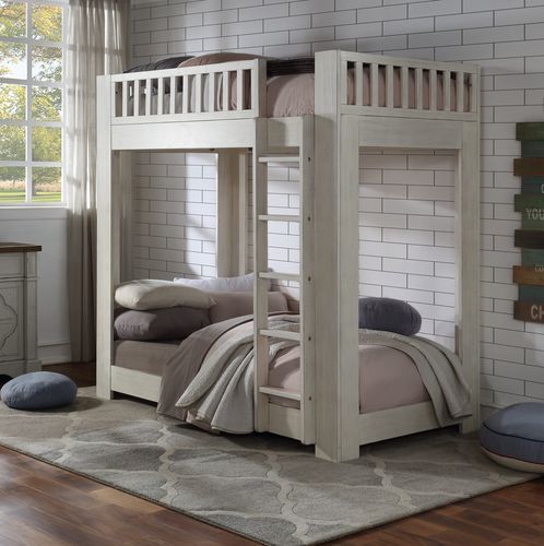 Cedro - Bunk Bed - Weathered White Finish