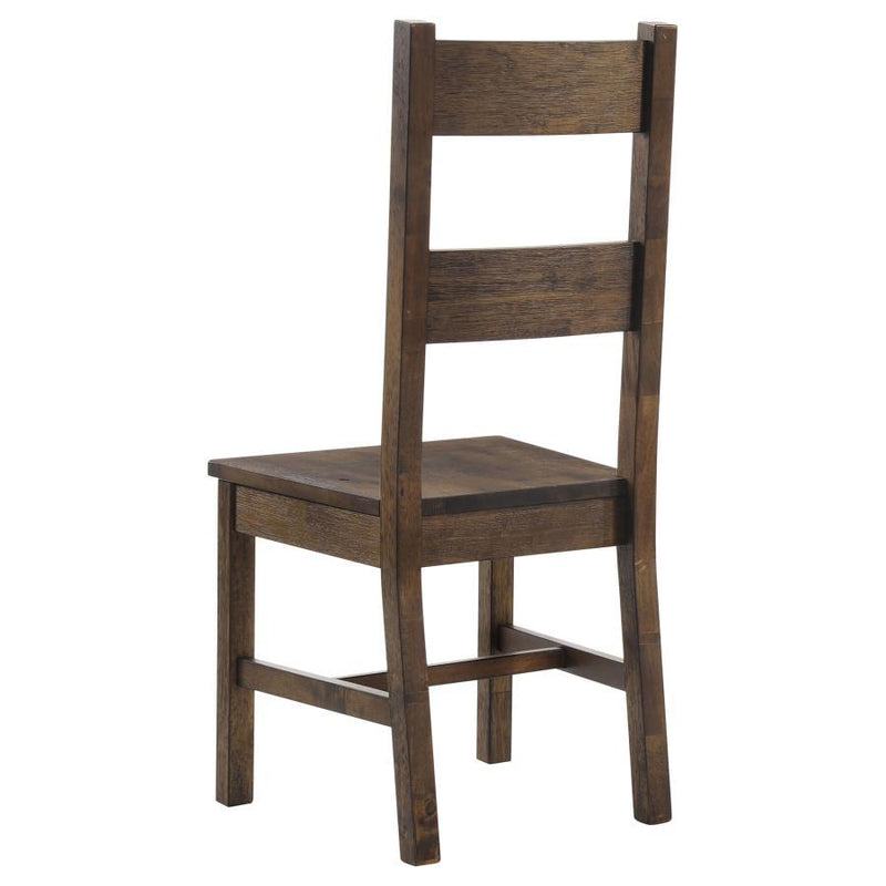 Coleman - Dining Side Chair (Set of 2) - Rustic Golden Brown - Atlantic Fine Furniture Inc