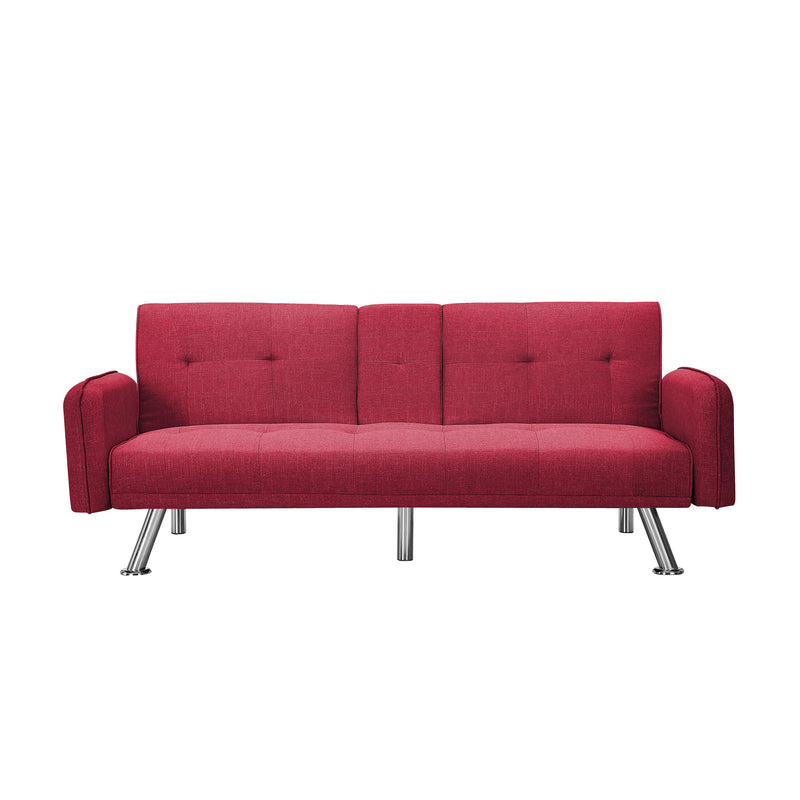 SLEEPER SOFA RED COLOR (Replace W22307250。Size difference, See Details in page.)