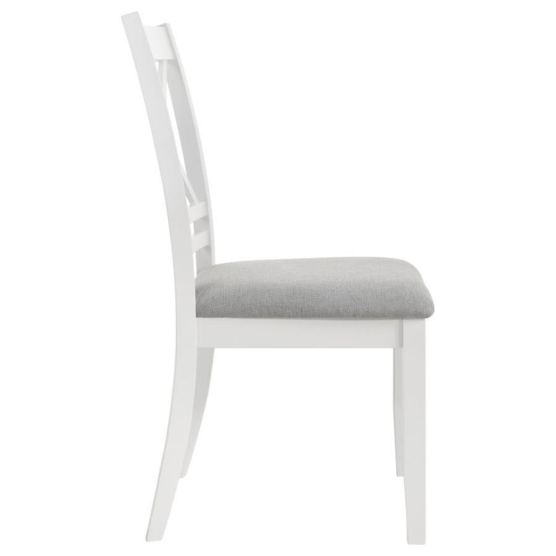 Hollis - Cross Back Wood Dining Side Chair (Set of 2) - White