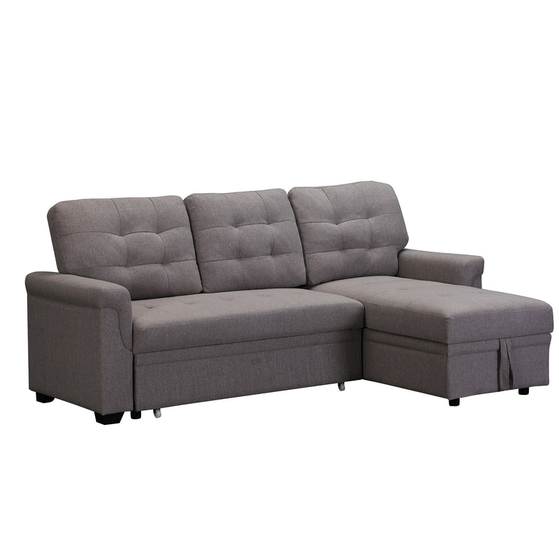 dark greyUpholstered Sleeper Modular Sofa