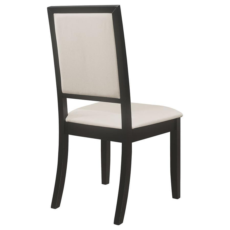 Louise - Upholstered Wood Dining Side Chairs (Set of 2) - Black - Atlantic Fine Furniture Inc