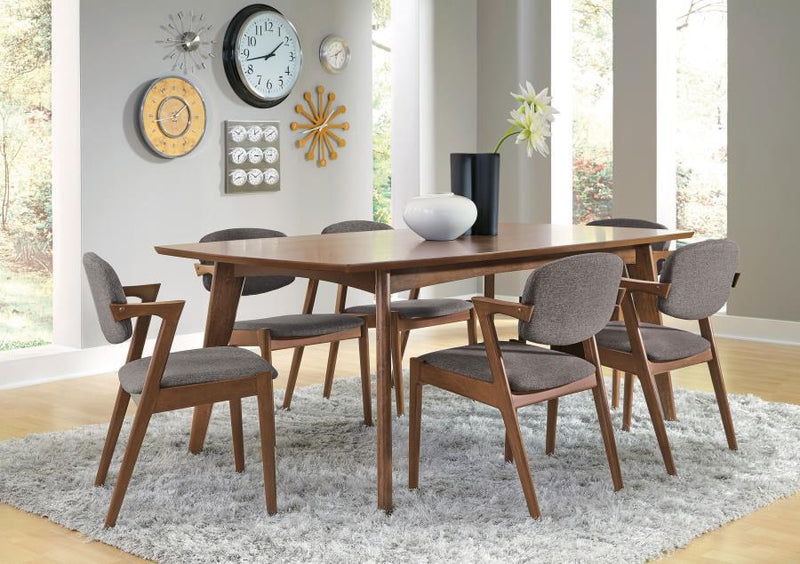 Malone - Rectangular Wood Dining Table - Dark Walnut - Atlantic Fine Furniture Inc