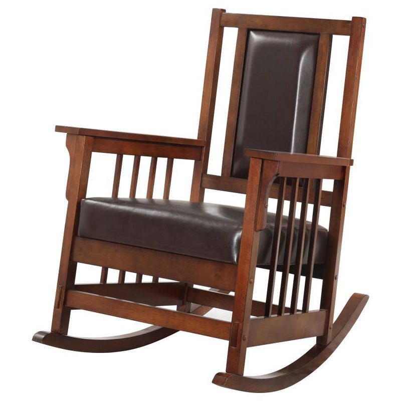 Ida - Upholstered Rocking Chair - Tobacco - Atlantic Fine Furniture Inc