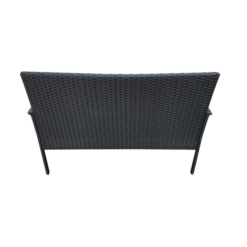 4 PCS Patio Rattan Conversation Chair Set, 4 PCS Patio Wicker Rattan Furniture Set, Patio Wicker Rattan Table - Atlantic Fine Furniture Inc