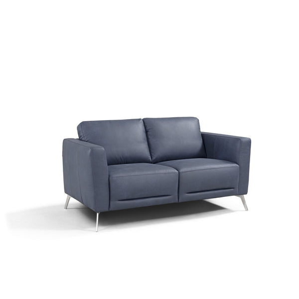 Astonic - Loveseat - Blue Leather