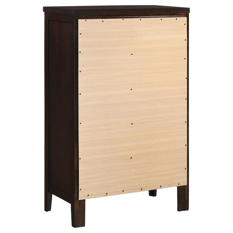 Carlton - 5-Drawer Bedroom Chest - Cappuccino