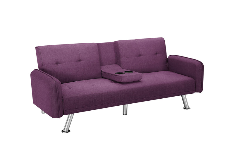 SLEEPER SOFA PURPLE COLOR (Replace W22307251。Size difference, See Details in page.)