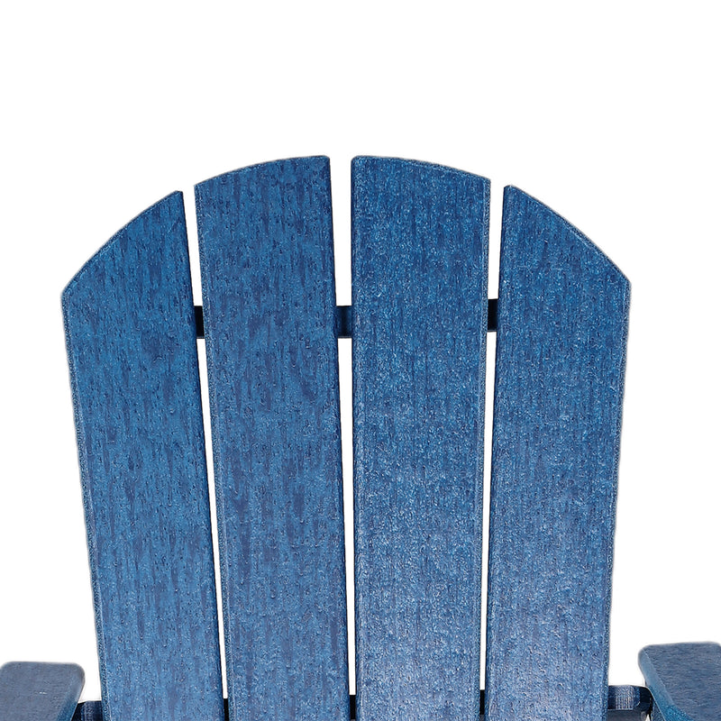 HDPE Adirondack Chair Sunlight Resistant no-Fading Snowstorm Resistant Outdoor Chair Patio Adirondack Chairs Ergonomic Comfort Widely Used for Fire Pits Decks Gardens Campfire Chairs-Blue