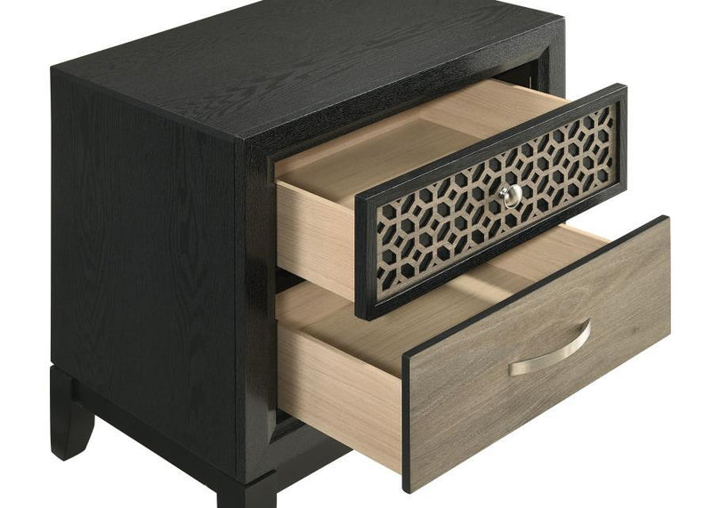 Valencia - 2-Drawer Nightstand - Black